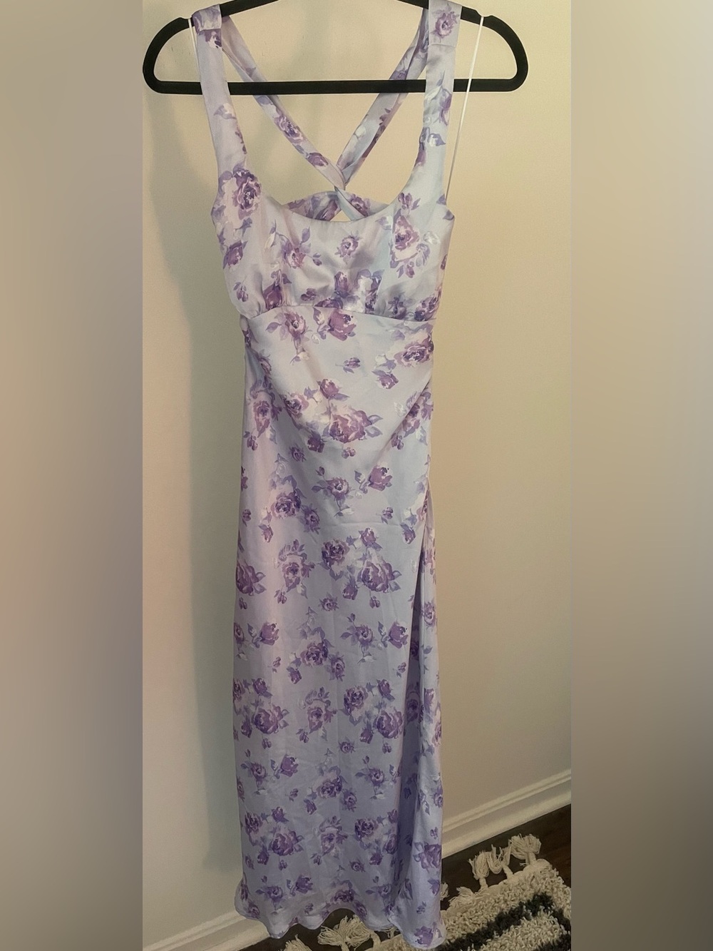 Anthropologie if by the sea x nuuly satin dress